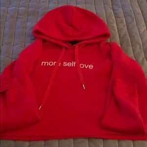 Red self love jacket
